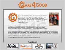 Tablet Screenshot of gears4good.org